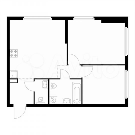 2-к. квартира, 55,6 м², 24/32 эт.