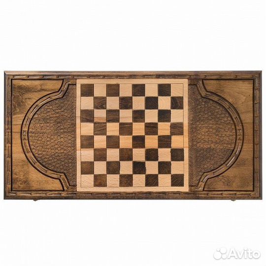 Нарды и шашки резные Узоры Востока 61 х 62 см бук Армения 62654