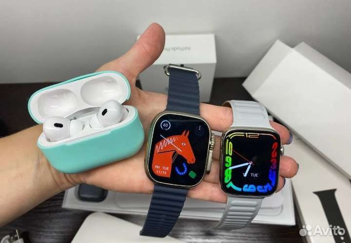 SMART watch + Airpods Pro