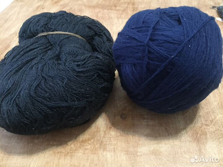 Пряжа синего цвета