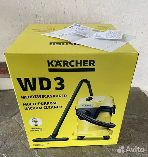 Пылесос karcher wd 3 новый