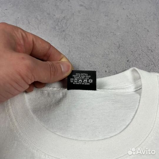 Stussy Fuzzy Dice Logo T-Shirt White футболка