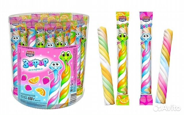 Зефир Канди Клаб ассорти 65 штук