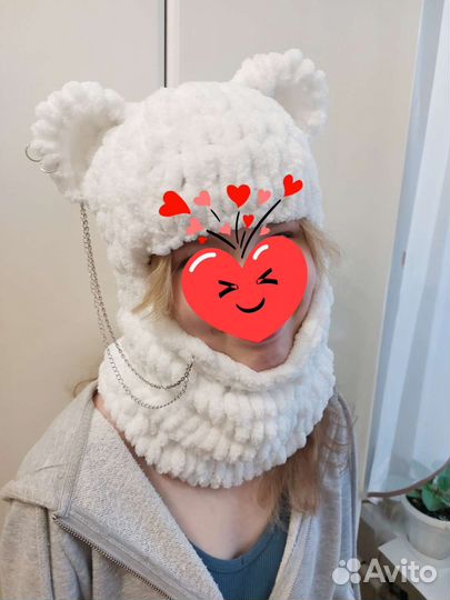 Балаклава теплая на флисе плюшевая