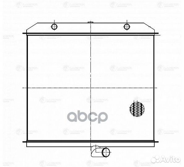 LRC 0644 радиатор охлаждения 998х830х48мм, без