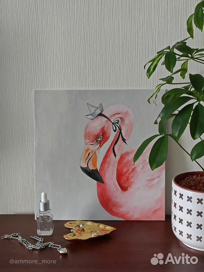 Интерьерная картина «Фламинго» под заказ