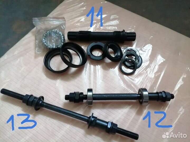 BMX запчасти (вынос,рулевая, болты, гайки, якорь)