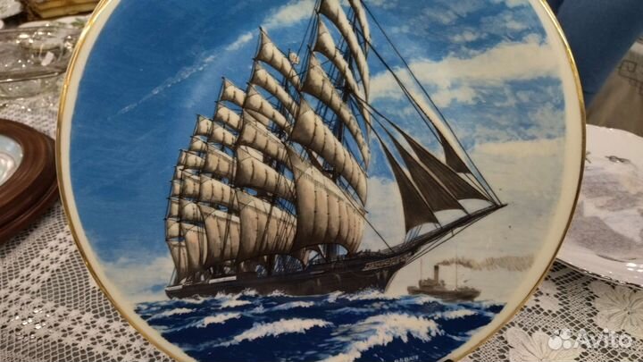 Настенная тарелка Парусник preussen Англия