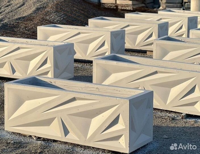 Кашпо бетонное, кашпо для кафе