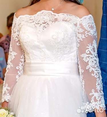 Свадебное платье 46 48 новое