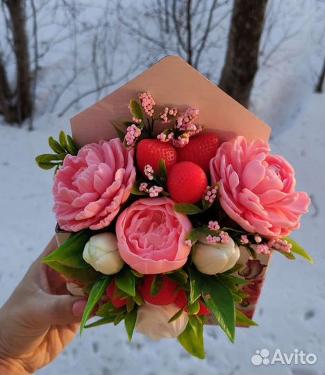 Букет цветов из мыла