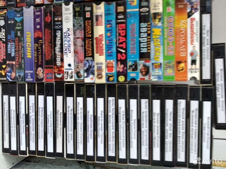 Видео кассеты 107 штук. Жанры разные