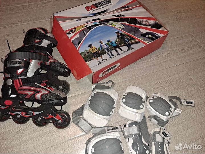 Роликовые коньки детские раздвижные