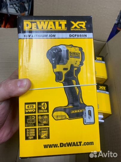 Импульсный шуруповерт dewalt DCF850N (18 В)