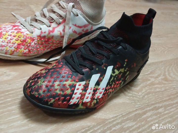 Сороконожки для футбола, 36 размер с резинкой