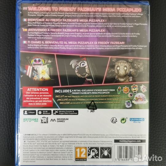 Five Nights AT Freddy's Security Breach PS5