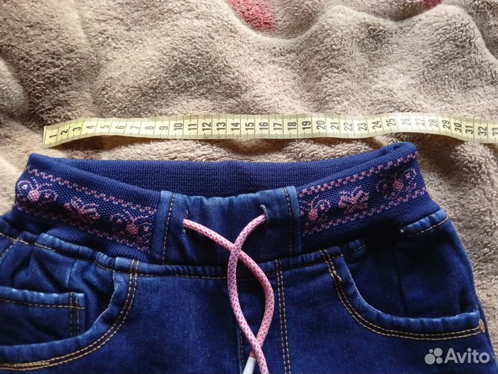 Джинсы утепленные на девочку