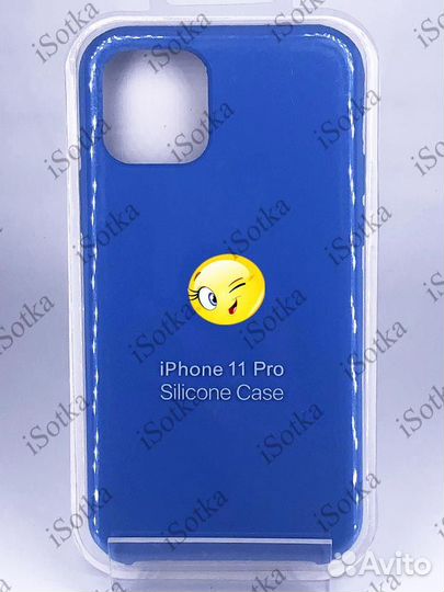 Чехол Apple iPhone 11 Pro Silicone Case №3 (cиний)