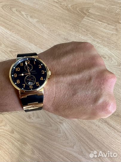 Часы золотые Ulysse Nardin Marine