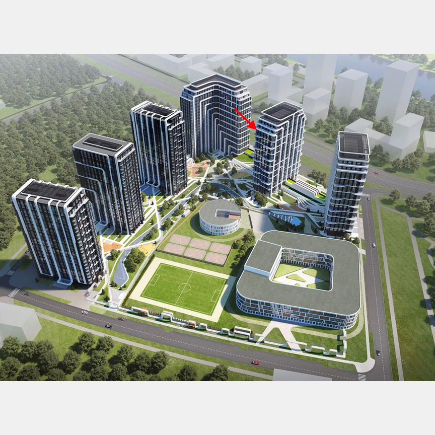 1-к. квартира, 43,4 м², 16/23 эт.