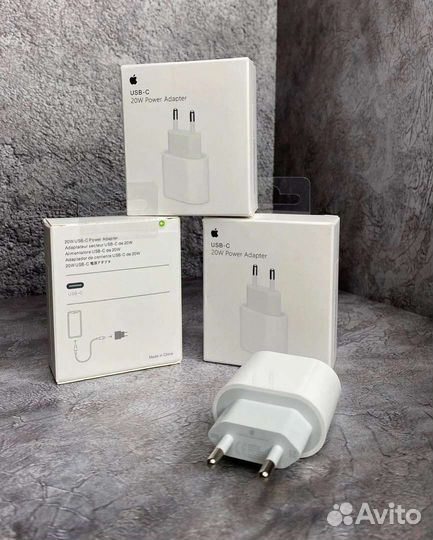 Блок питания быстрой зарядки Apple, Type-C 20W