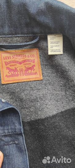 Утепленная джинсовая куртка пиджак Levi's р. M