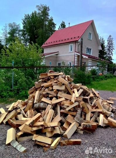 Дрова колотые Береза