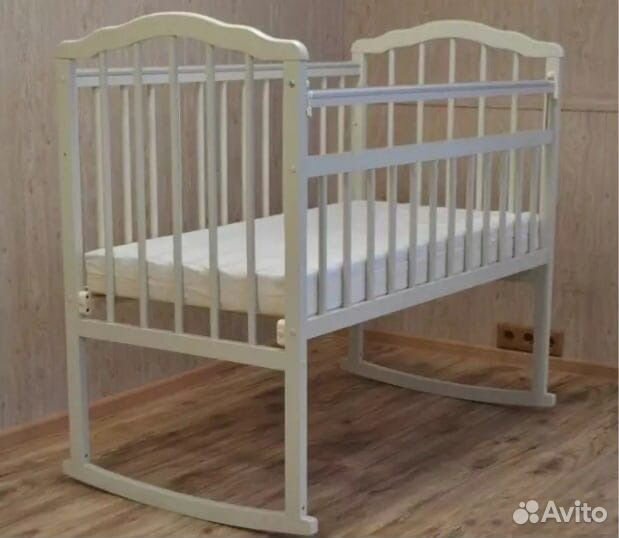 Кроватка колесо/качалка новая