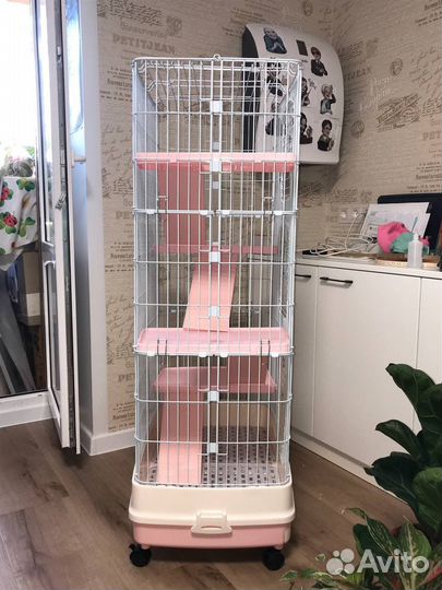 Клетка Kredo R63 для шиншилл, хорьков, дегу