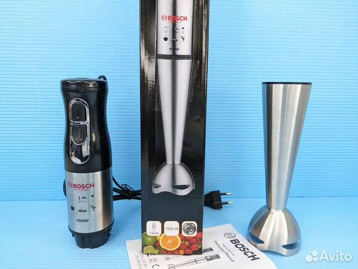 Блендер Bosch погружной 1000вт 2 скорости