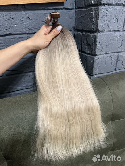 Волосы для наращивания блонд аиртач
