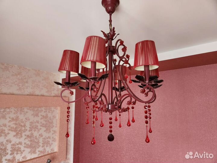 Люстра потолочная италия бу