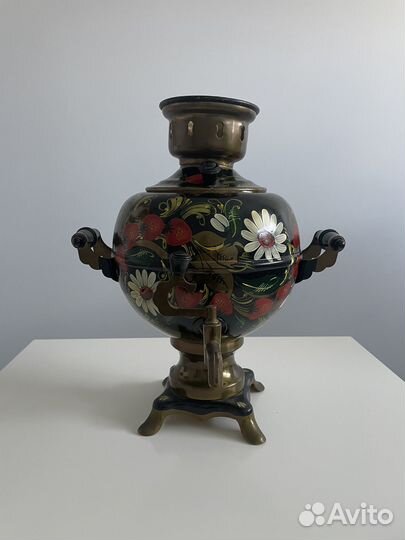 Самовар советский с росписью