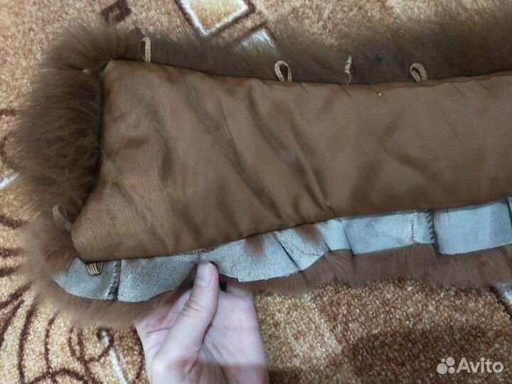 Меховой воротник песец