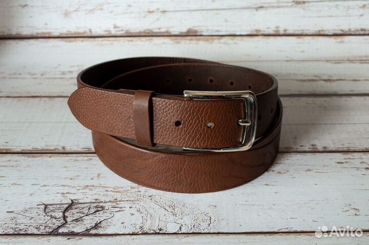 Ремень из кожи ручной работы