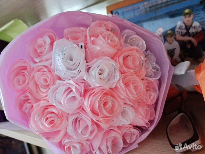 Букет из атласных лент в наличии