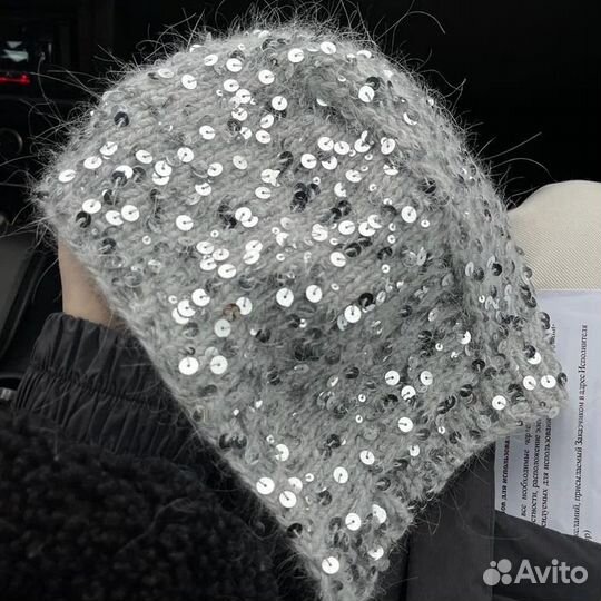 Шапочка из пуха норки