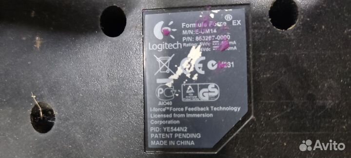 Игровой руль logitech formula force ex