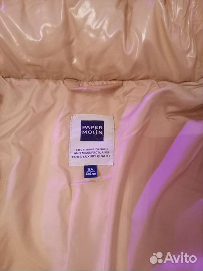 Пуховик для девочки 134