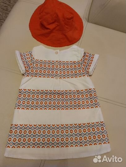 Комплект одежды из двух платьев и панамки