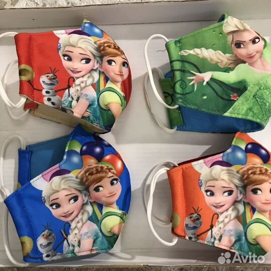 Холодное сердце маска детская многоразовая