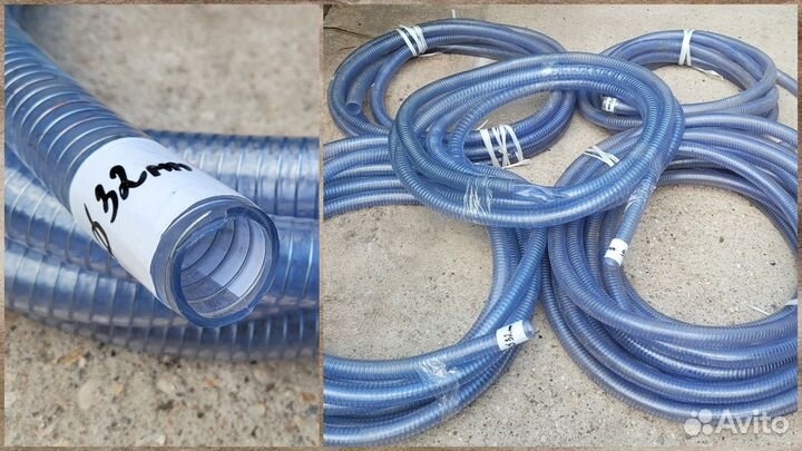 Гибкий шланг из пвх-стали, армированный проволокой