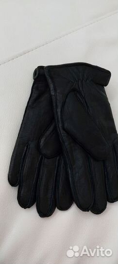 Перчатки мужские оленья кожа натур-й мех цигейка