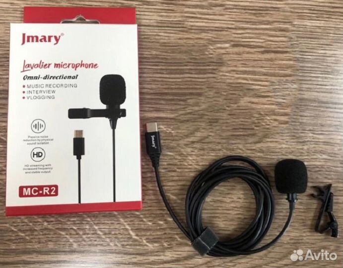 Микрофон петличка Type-C Jmary MC-R2