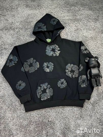 Худи Denim Tears Черное с черным