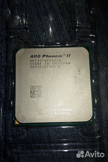 Процессор AMD Phenom II X6 1035T (AM3, 3100MHz, 6c
