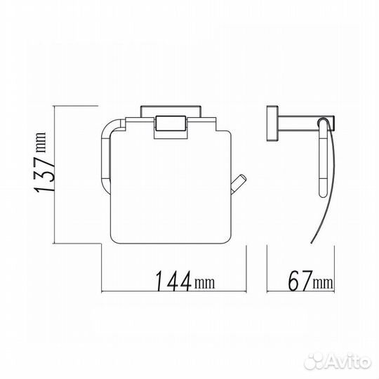 Держатель туалетной бумаги Belz B90203 Хром