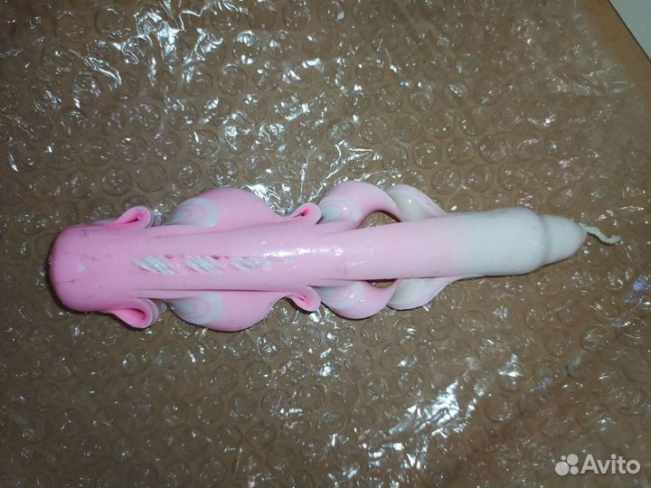 Резная свеча ручной работы 16-18 см