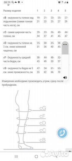 Чулки антиэмболические 1 класс