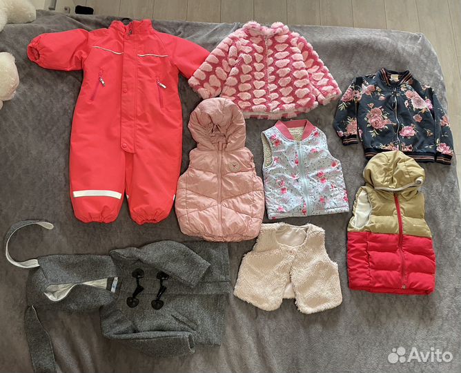 Верхняя одежда для девочки пакетом 92